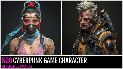 500 Cyberpunk Game Character