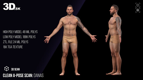 Clean A Pose 3D Scan | Danas Underwear