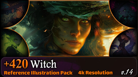 420 Witch Reference Pack | 4K | v.14