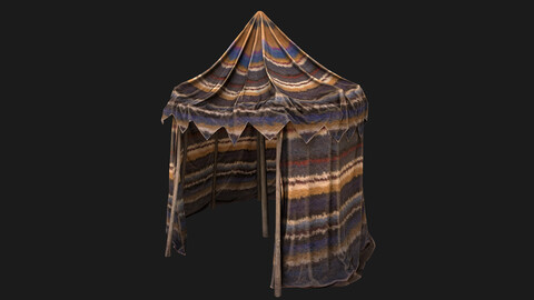 Cylindrical Nomad Tent Market Stall