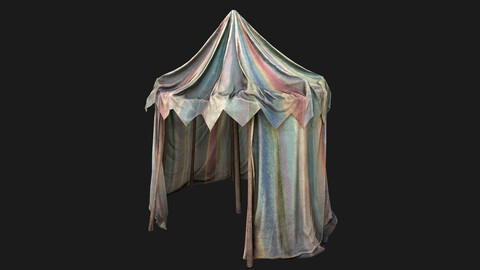 Medieval Circus Tent Market Stall