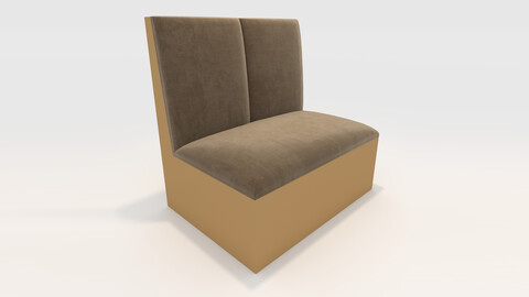 3D Model Sofa Cafe 4