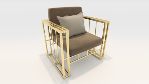 3D Model Sofa 1 Seater 14