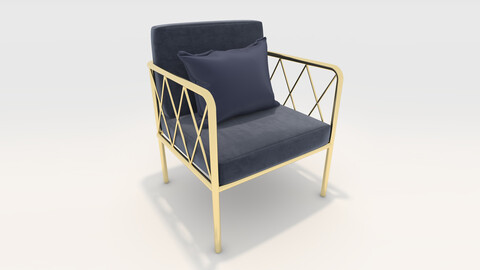 3D Model Sofa 1 Seater 15