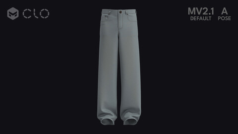 MALE BAGGY JEANS – zpac obj fbx highpoly