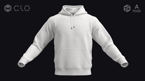 BASIC MALE HOODIE – zprj obj fbx metahuman highpoly