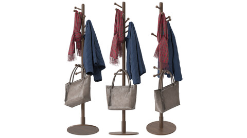 Freestanding Wooden Coat Rack