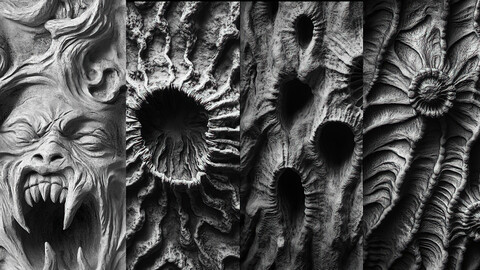 Beksinski's Haunting Texture for ZBrush Volume 10