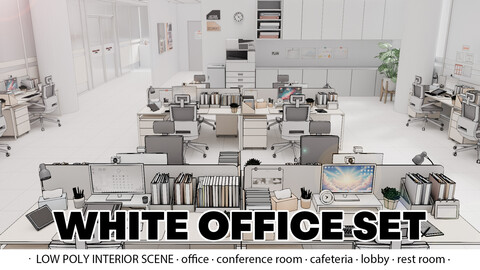 [Indoor&outdoor] White mood company building interior