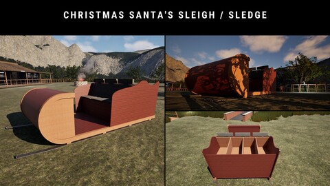 Christmas Santa's Sleigh / Sledge