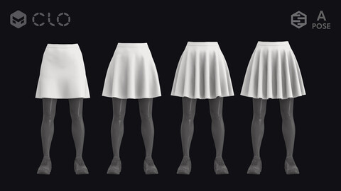 BASIC CIRCLE SKIRTS – zprj obj fbx metahuman highpoly