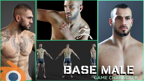 Advanced Realistic Base Game Character with Rig