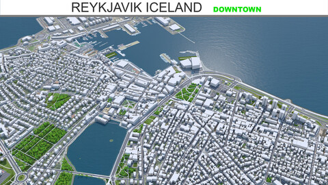 Reykjavik Iceland Downtown 8km