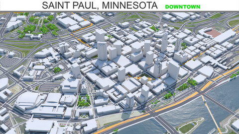 Saint Paul, Minnesota downtown 6km