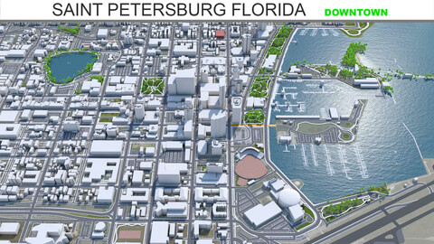 Saint Petersburg Florida USA downtown 6km