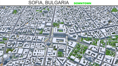 Sofia, Bulgaria downtown 6km