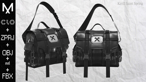 New Backpack Marvelous designer/Clo3d OBJ mtl FBX ZPRJ