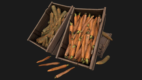 Carrots Box Crate Stand