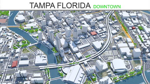 Tampa Florida USA downtown 5km