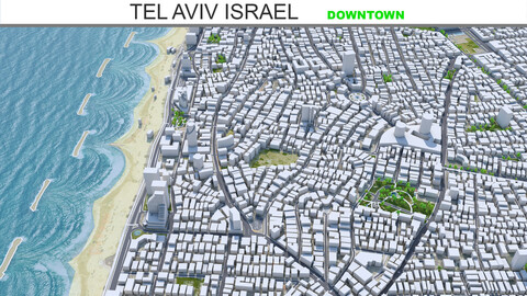 Tel Aviv Israel downtown 6km