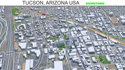 Tucson, Arizona USA downtown 6km