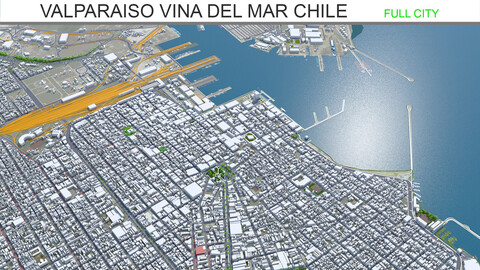 Valparaiso Vina del Mar Chile 30km