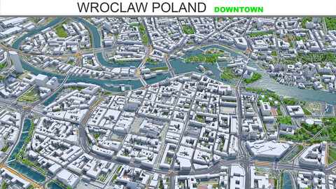 Wroclaw Poland downtown 8km