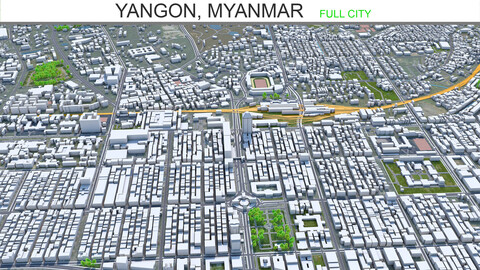 Yangon, Myanmar 60km