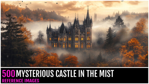 500 Mysterious Castle In The Mist