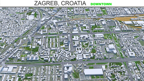 Zagreb, Croatia downtown 8km