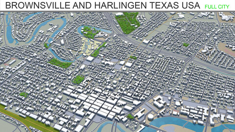 Brownsville and Harlingen, Texas, USA 70km