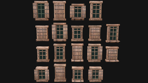 Medieval Windows Set