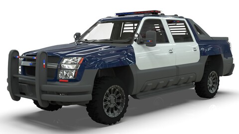 Chevrolet Avalanche Police Interceptor 2002 3D model