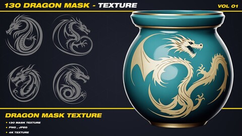 130 Dragon Mask - Texture