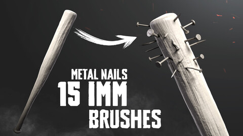 Metal Nails Vol.1 - 15 IMM Brushes for wood and all other surfaces