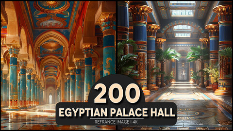 Egyptian Palace Hall 4K Reference/Concept Images