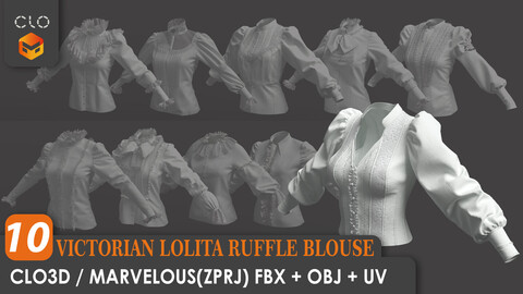 10 VICTORIAN LOLITA RUFFLE BLOUSE