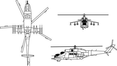 Mil Mi 24 HIND, svg vector file, laser cut file, cricut file, engraving file, cnc cut file