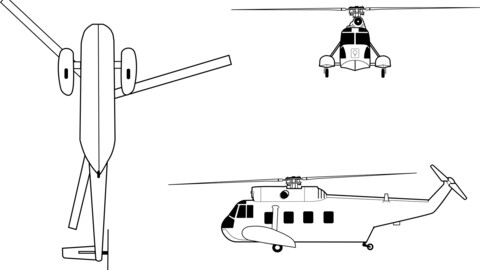 Sikorsky HH 52 Seaguard Line Drawing, svg vector file, laser cut file, cricut file, engraving file, cnc cut file