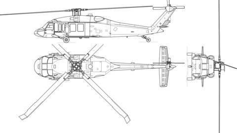 Sikorsky UH 60A Black Hawk, svg vector file, laser cut file, cricut file, engraving file, cnc cut file