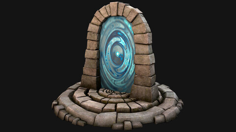 Medieval Portal Teleport Video Animation for Unreal and Unit