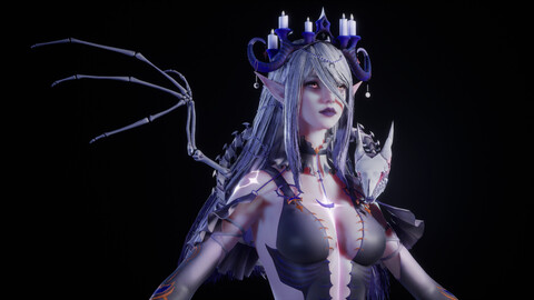 EVIL SNAKE GIRL 3D MODEL