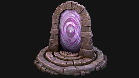 Portal Arch Teleport to Dark Ender Land for Unreal and Unity