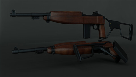 WW2 M1A1 Carbine (Paratrooper Variation)