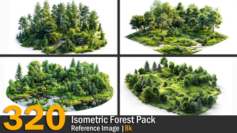 Isometric Forest Pack | Reference Images | 8K