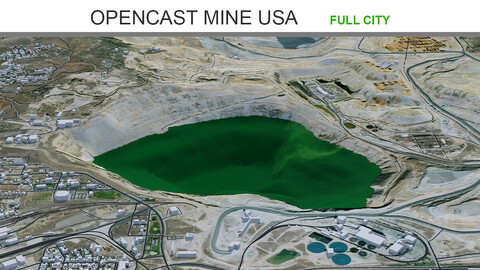 Opencast Mine Silver Bow Creek - Butte Montana USA