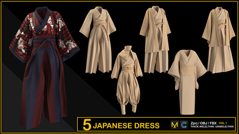 5 JAPANESE DRESS