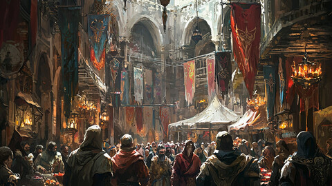 Medieval Marketplace Revelry 7