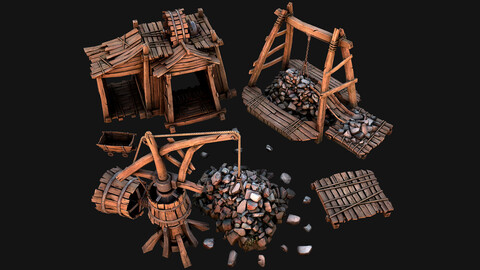 Medieval Mine Quarry Industrial Pack