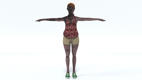 laos Black Female Zombie